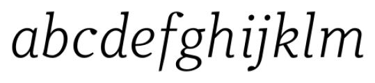 Odile Light Italic Font LOWERCASE