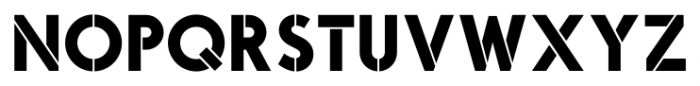 Odudo Stencil Bold Font UPPERCASE