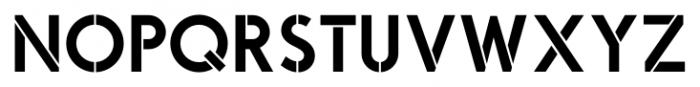Odudo Stencil Semi Bold Font UPPERCASE
