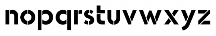 Odudo Stencil Semi Bold Font LOWERCASE