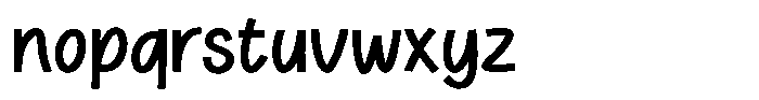 Odane Bold Font LOWERCASE