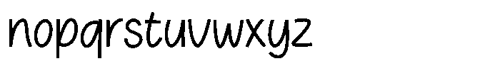 Odane Regular Font LOWERCASE
