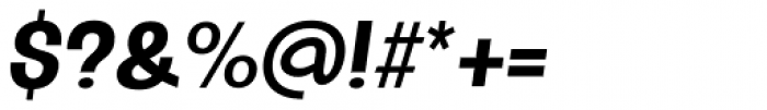Oddlini Bold Ex Condensed Obli Font OTHER CHARS
