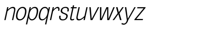 Oddlini Ex Light Ex Condensed Ut Obli Font LOWERCASE