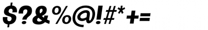 Oddlini Extra Bold Ex Condensed Obli Font OTHER CHARS