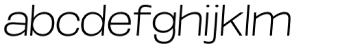 Oddlini Extra Light Ex Expd Se Obli Font LOWERCASE