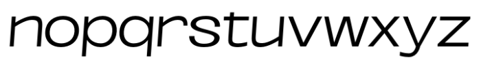 Oddlini Light Ultra Expanded Se Obli Font LOWERCASE