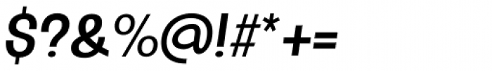 Oddlini Medium Ex Condensed Obli Font OTHER CHARS