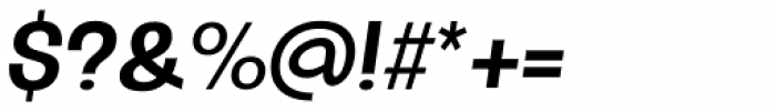 Oddlini Semi Bold Condensed Obli Font OTHER CHARS