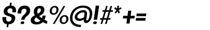 Oddlini Semi Bold Ex Condensed Obli Font OTHER CHARS