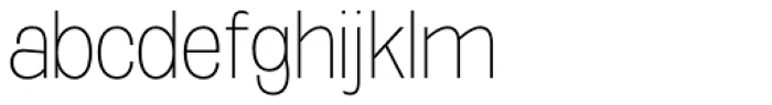Oddlini Thin Condensed Font LOWERCASE