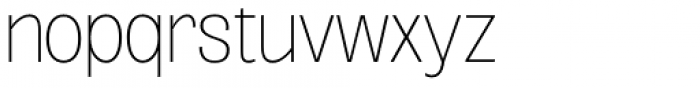 Oddlini Thin Condensed Font LOWERCASE