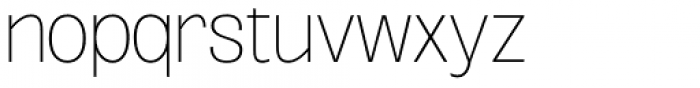 Oddlini Thin Semi Condensed Font LOWERCASE