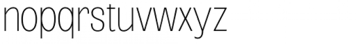 Oddlini Thin Ultra Condensed Font LOWERCASE