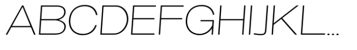 Oddlini Thin Ultra Expanded Se Obli Font UPPERCASE