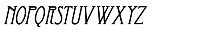 Oddly Nouveau JNL Oblique Font UPPERCASE