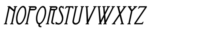 Oddly Nouveau JNL Oblique Font LOWERCASE