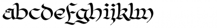 Odenburgh Regular Font LOWERCASE