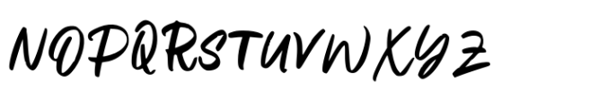 Odesya Brush Font UPPERCASE