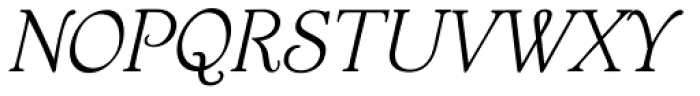 Odette Italic Font UPPERCASE