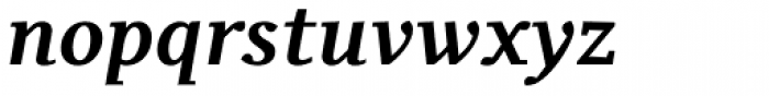 Odile Bold Italic Font LOWERCASE