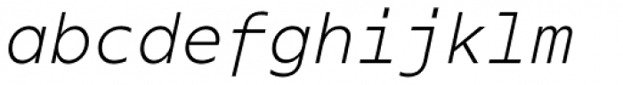 Odisseia Light Italic Font LOWERCASE