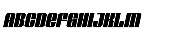 Odradeck Italic H700 Font UPPERCASE