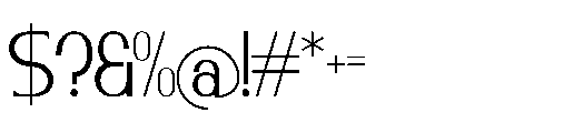 Odrifa Font OTHER CHARS