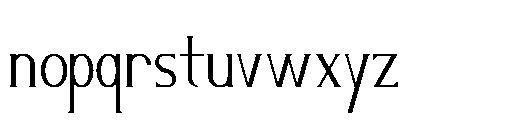 Odrifa Font LOWERCASE
