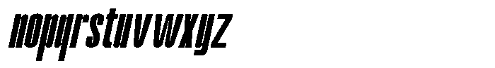 Odrine Extra Bold Oblique Font LOWERCASE
