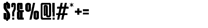Odrine Extra Bold Font OTHER CHARS