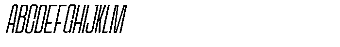 Odrine Extra Light Oblique Font UPPERCASE