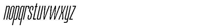 Odrine Extra Light Oblique Font LOWERCASE