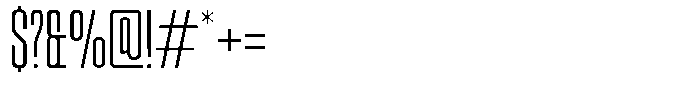 Odrine Extra Light Font OTHER CHARS