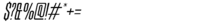 Odrine Light Oblique Font OTHER CHARS