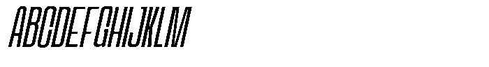 Odrine Light Oblique Font UPPERCASE