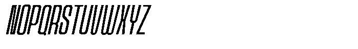 Odrine Light Oblique Font UPPERCASE