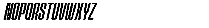 Odrine Medium Oblique Font UPPERCASE
