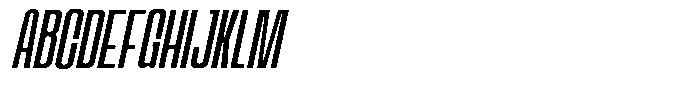 Odrine Oblique Font UPPERCASE