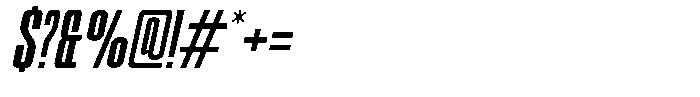 Odrine Semi Bold Oblique Font OTHER CHARS