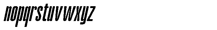 Odrine Semi Bold Oblique Font LOWERCASE