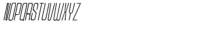 Odrine Thin Oblique Font UPPERCASE