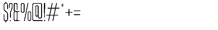 Odrine Thin Font OTHER CHARS