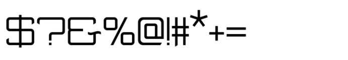 Odry Cut Thin Font OTHER CHARS