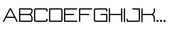 Odry Cut Thin Font UPPERCASE