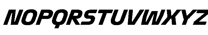 Oddity BoldItalic Font UPPERCASE