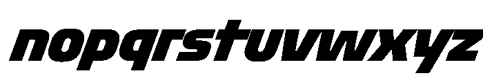 Oddity CondBlackIta Font LOWERCASE