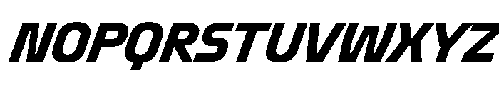 Oddity CondBoldIta Font UPPERCASE