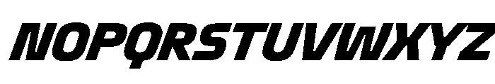 Oddity CondExtBdIta Font UPPERCASE