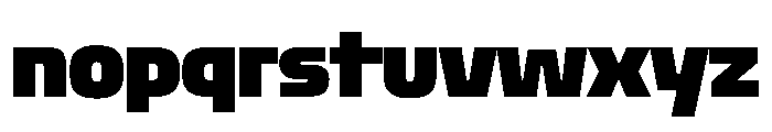 Oddity CondExtBlk Font LOWERCASE